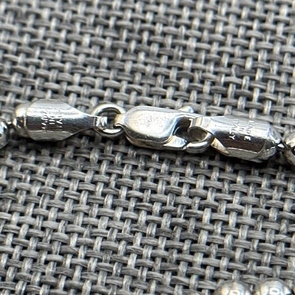 Vintage Sterling silver bracelet Italy #046 - Picture 7 of 8